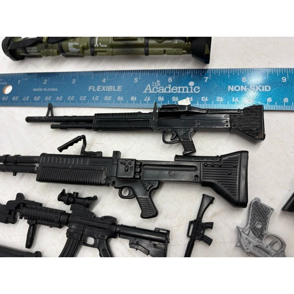 Lot Of Weapons Rifles Action Figures Army Military Toys GI Joe Rocket Launcher